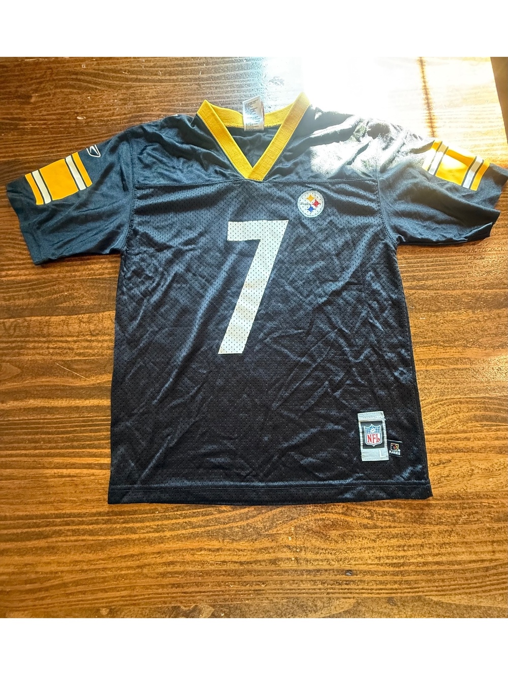 Reebok NFL Pittsburgh Steelers Ben Roethlisberger #7 Football Jersey Large
